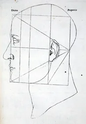 Illustration från "Divina Proportione" av Luca Pacioli (ca 1445-1517), ursprungligen publicerad i. Venedig, 1509